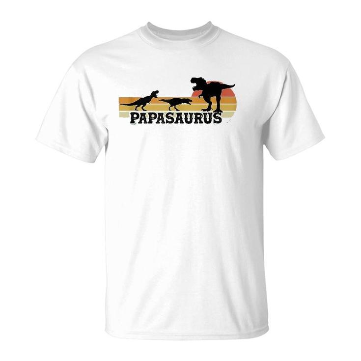Matching Family Papasaurusrex Dinosaurs Papa Father's Day  T-Shirt