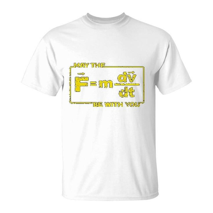 May The Force Star Equation Funny Space T-Shirt