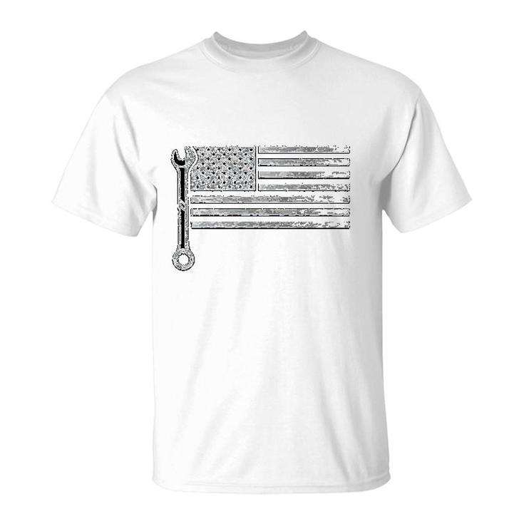 Mechanic American Flag Auto Repair T-Shirt