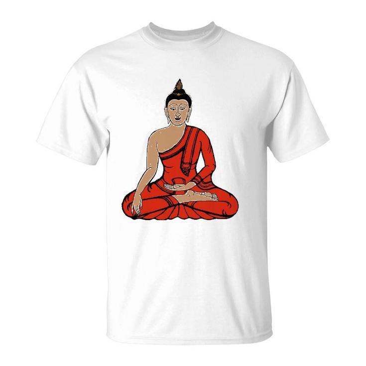 Meditation Young Buddha Retro Tee Yoga Buddhist T-Shirt