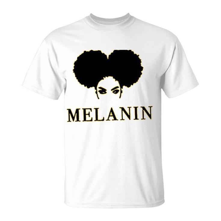 Melanin Graphic Afro Woman Black History T-Shirt