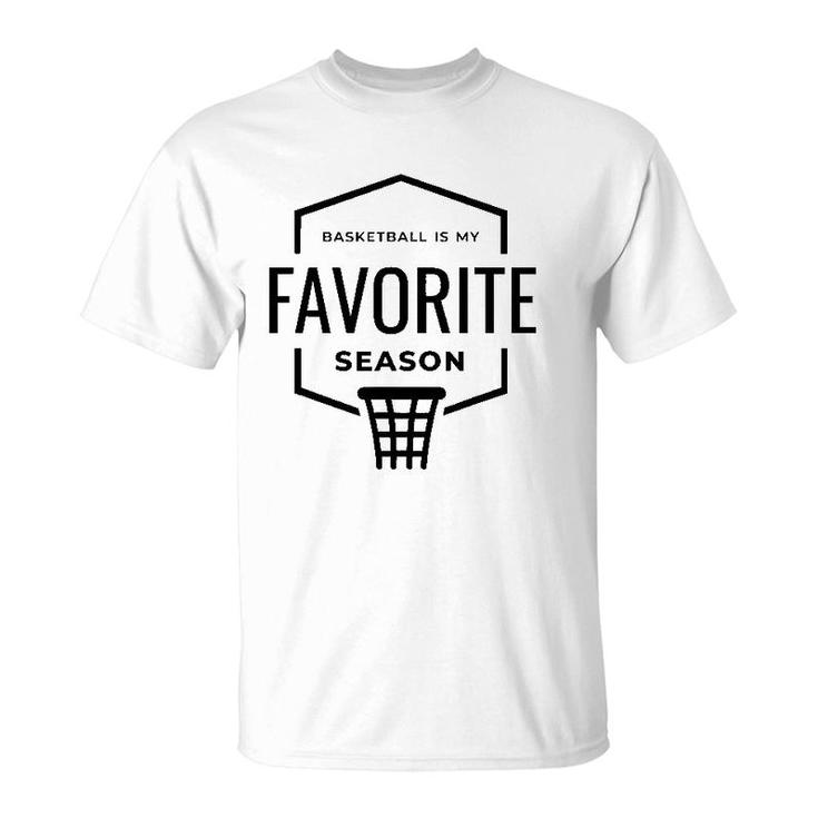 Men Basketball Is My Favorite Season Gym Excercise T-Shirt