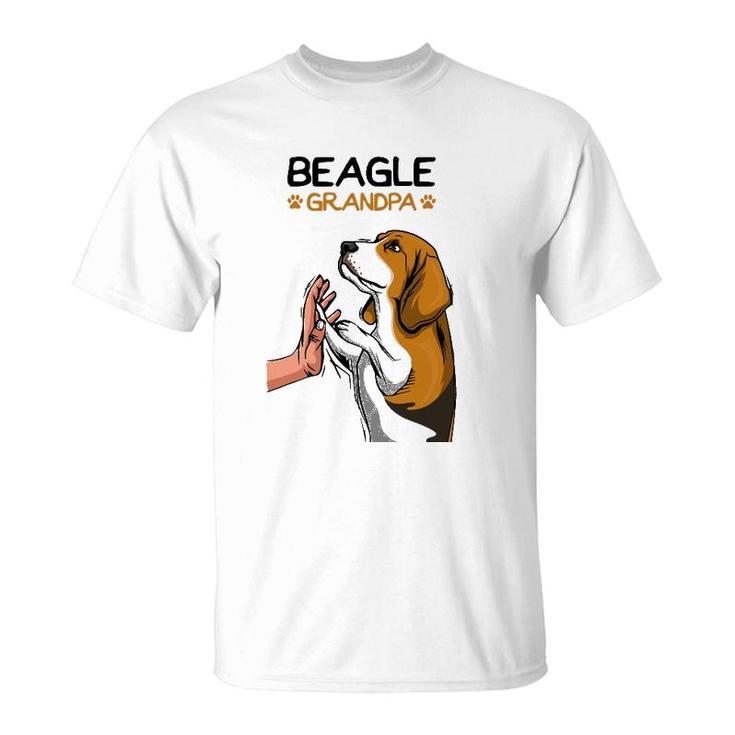 Mens Beagle Grandpa Dog Dad T-Shirt