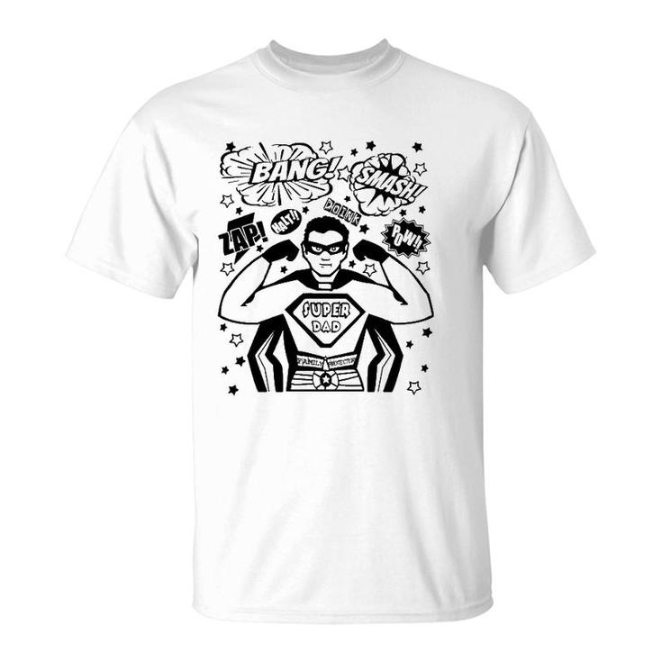 Mens Gifts For Dad Daddy Superhero Superdad Super Dad Father's T-Shirt