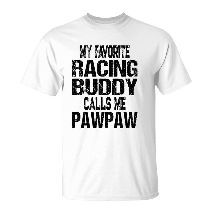 Mens Mens Racing Quote Retro Pawpaw Grandpa Race Fan T-Shirt