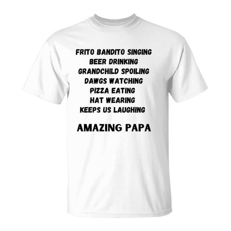 Mens Papa Design Men Women Gift T-Shirt