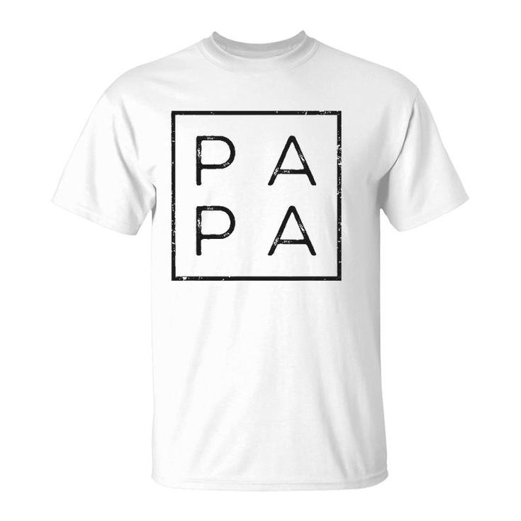 Mens Papa Funny Fathers Day Present For Dad Papa Grandpa Dada T-Shirt
