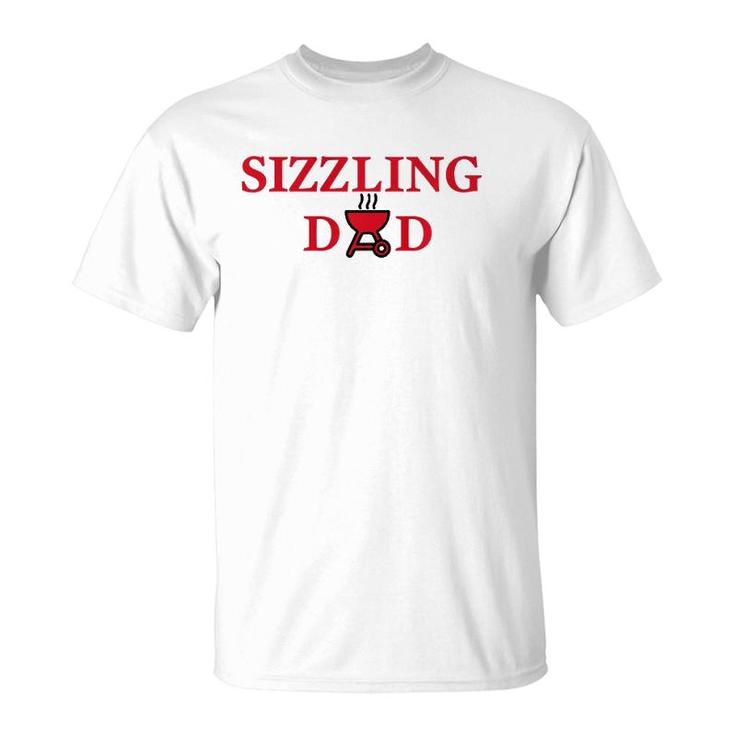 Mens Sizzling Dad Tee Father T-Shirt