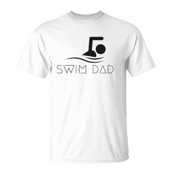 Mens Swim Dad Inspirational Funny Swimming Quote T-Shirt