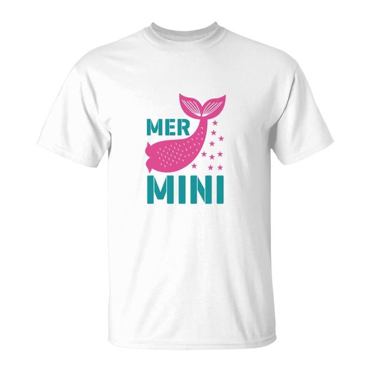 Mer Mini Mermaid Matching Cute T-shirt