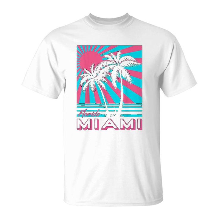 Miami Beach Florida Miami Palm Trees T-Shirt