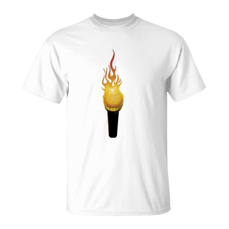 Microphone Hip-Hop Fire Spitter Battle Rapper T-Shirt