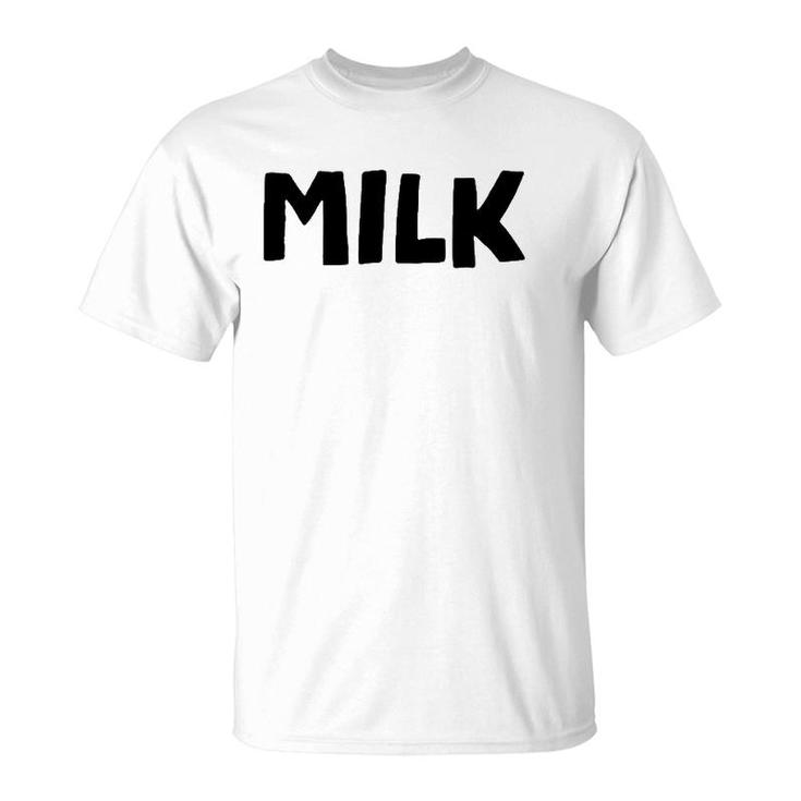 Milk And Cookies Couples Matching Halloween Easy Costume T-Shirt