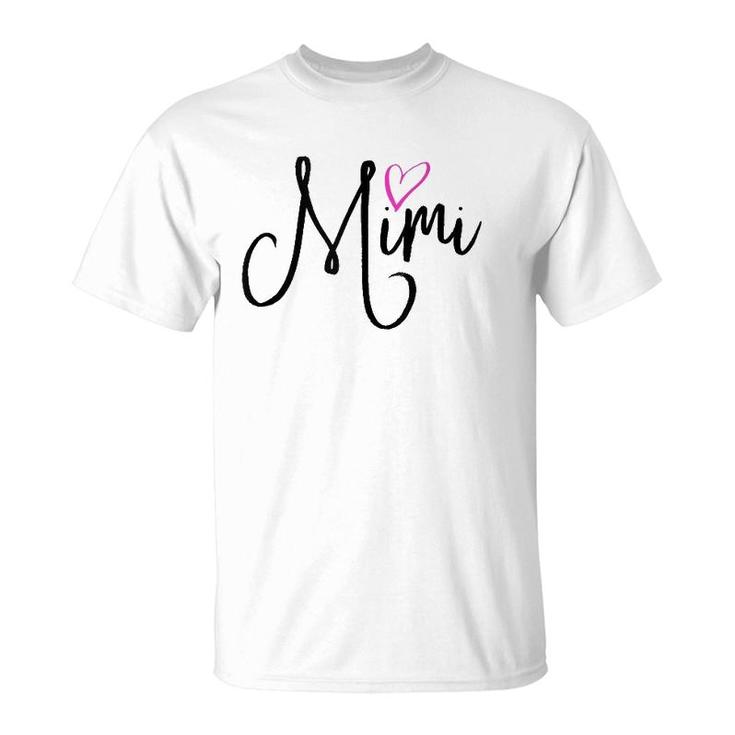 Mimi Womens Gift For Grandma Grandmother T-Shirt