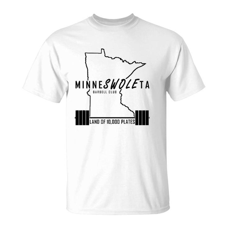 Minneswoleta Barbell Minnesota Gymer Gift T-Shirt