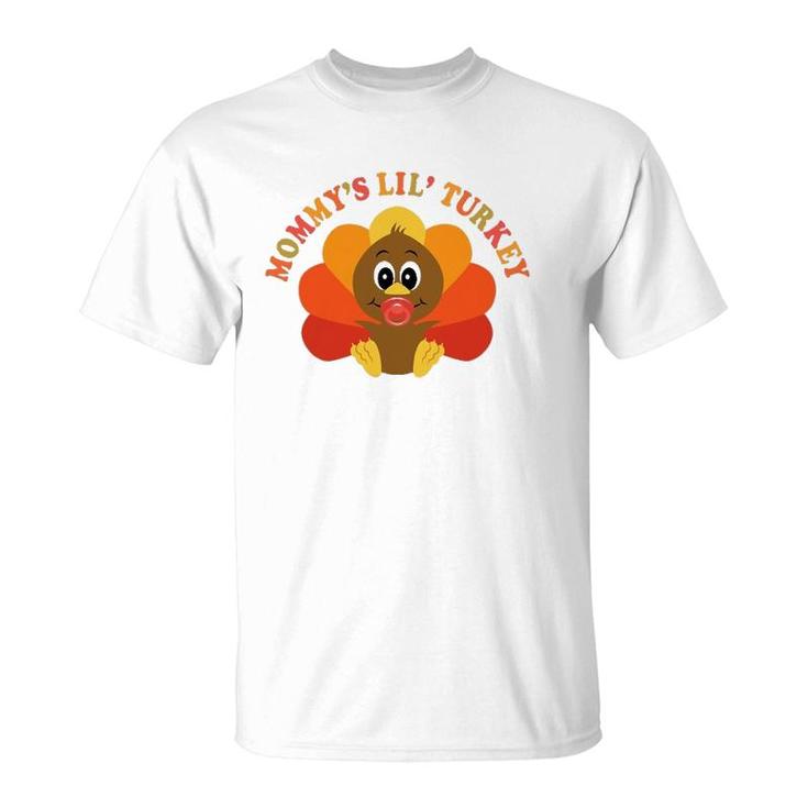 Mommy's Little Turkey Mom To Be Thanksgiving T-Shirt