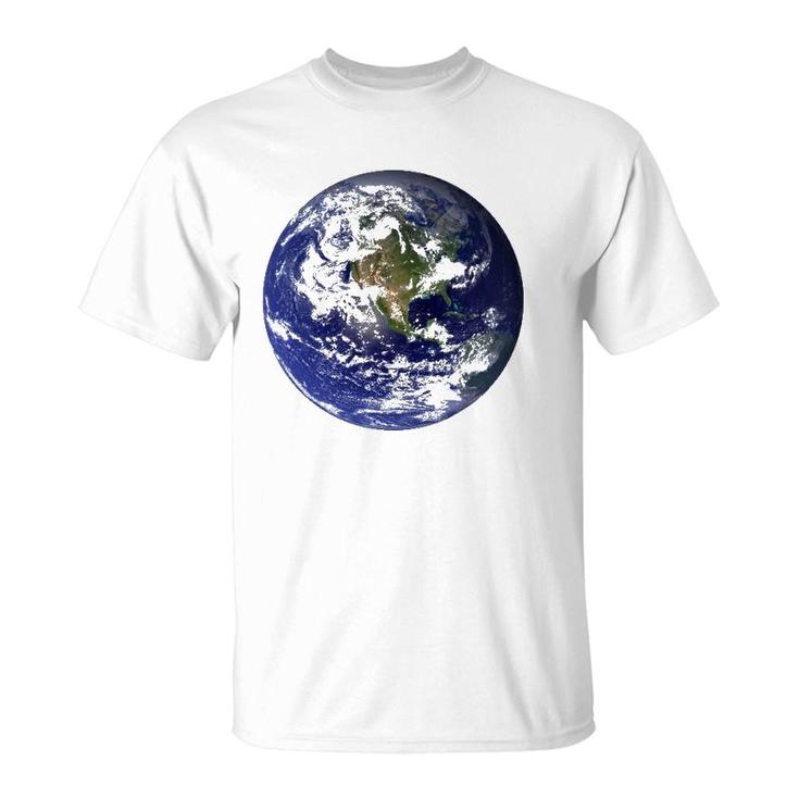 Mother Earth As Seen From Space T-Shirt