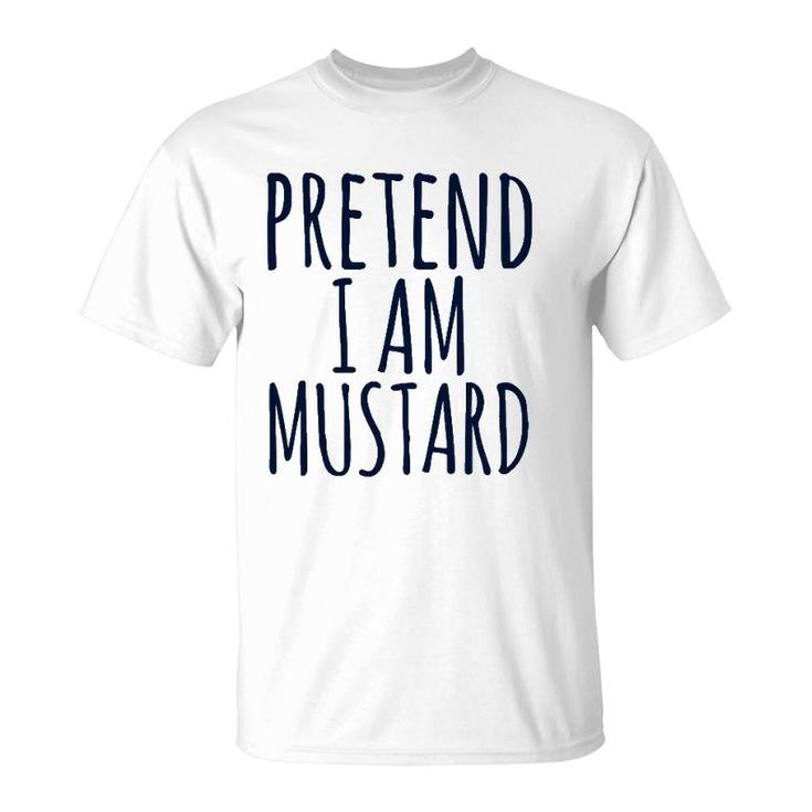 Mustard Ketchup Lazy Easy Funny Halloween Costume Matching T-Shirt