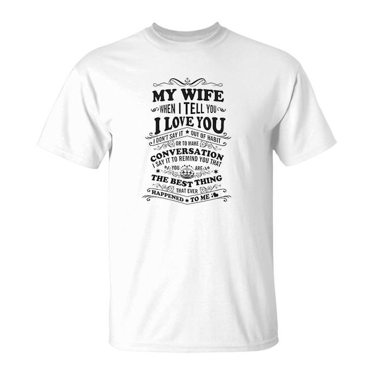 My Wife Love T-Shirt