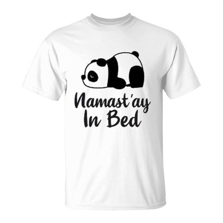 Namast'ay In Bed Lazy Panda T-Shirt