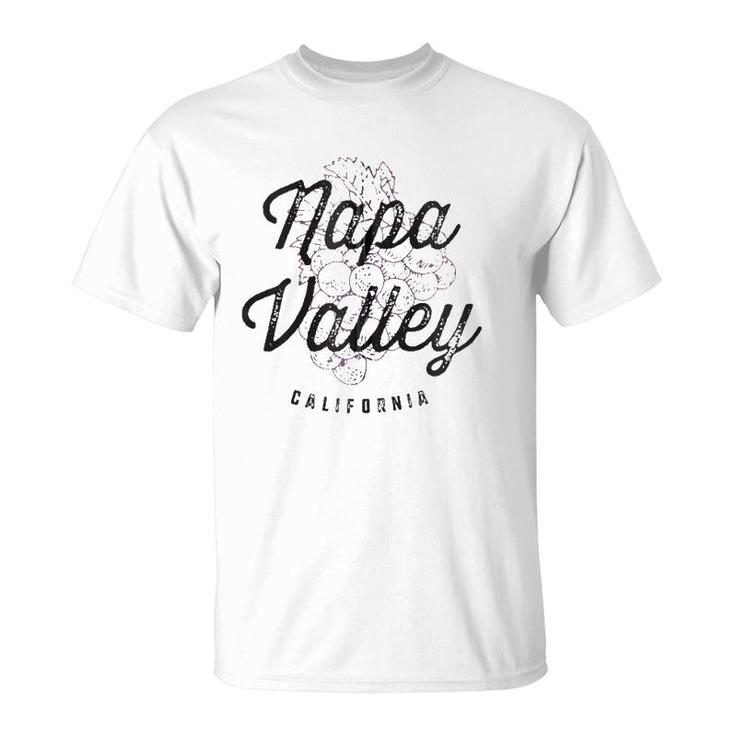 Napa Valley California Wine Country Vintage Tee Zip T-Shirt