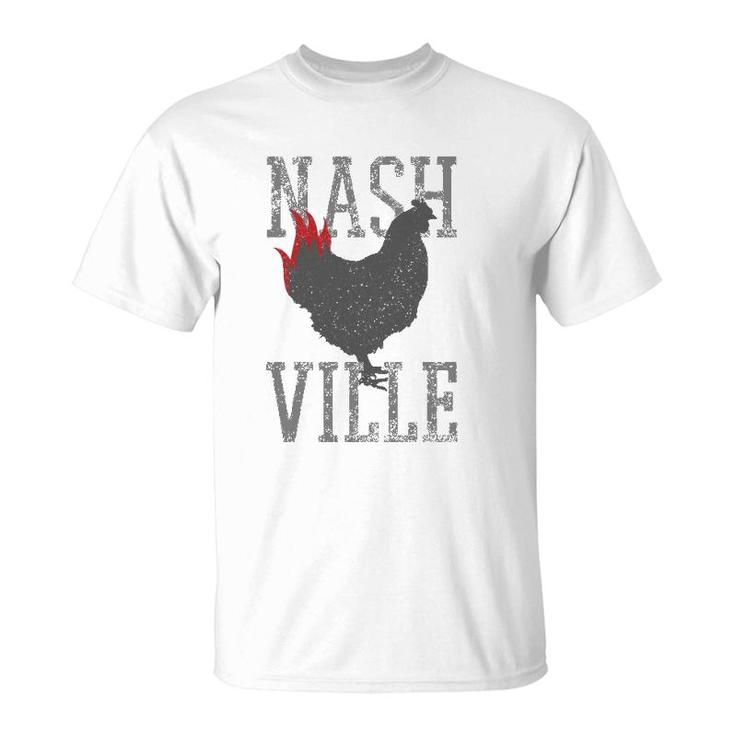 Nashville Tennessee Hot Chicken Music City Souvenir Gift T-Shirt