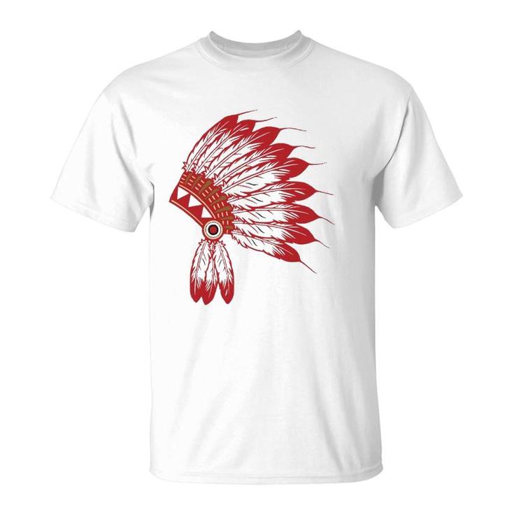 Native American Headdress Tribes Gift Native Indian T-Shirt