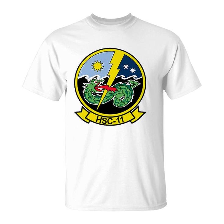 Navy Helicopter Sea Combat Squadron Hsc 11 Dragonslayers T-Shirt