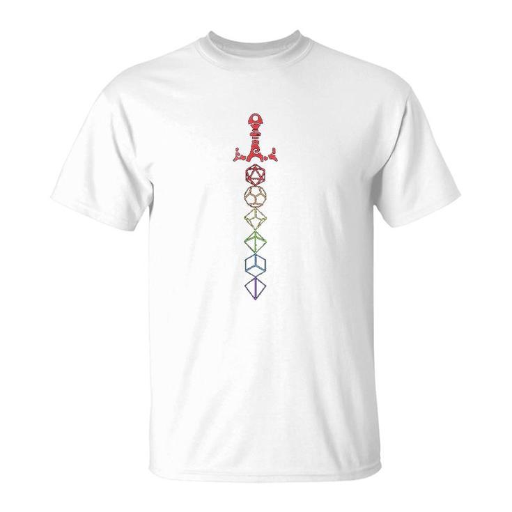 Nerdy Dice Set Collector Lgbt Pride T-Shirt