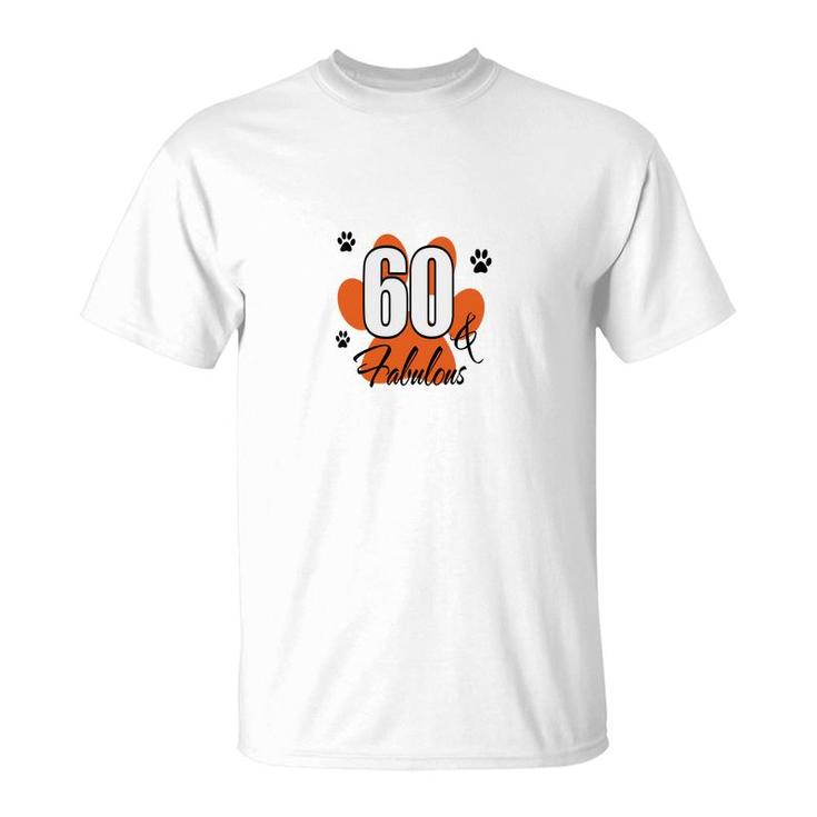 New 60 Years Old Orange 60Th Birthday T-Shirt