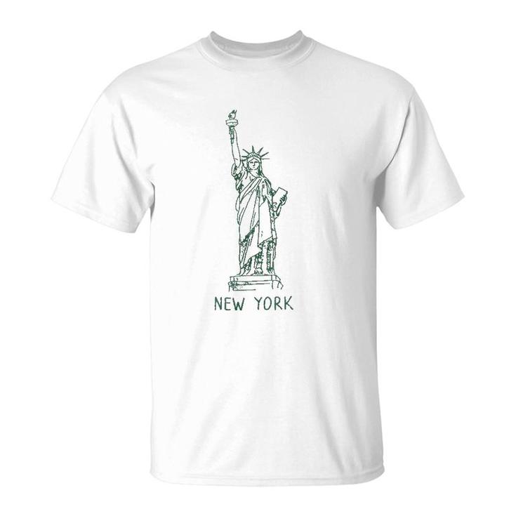 New York City Statue Of Liberty 4Th Of July Usa T-Shirt