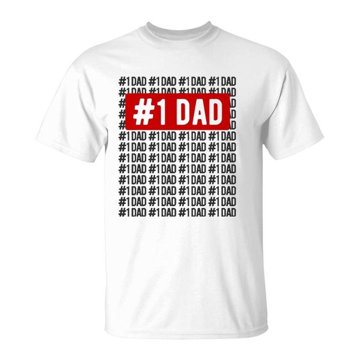 Number One Dad Apparel Number 1 Dad T-Shirt