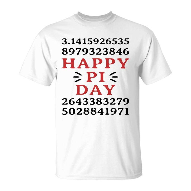 Number Pi Happy Pi Day Exciting T-shirt