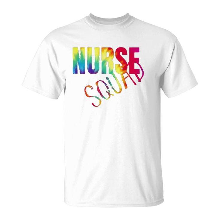 Nurse Squad Colorful Nurse Gift For Women T-Shirt
