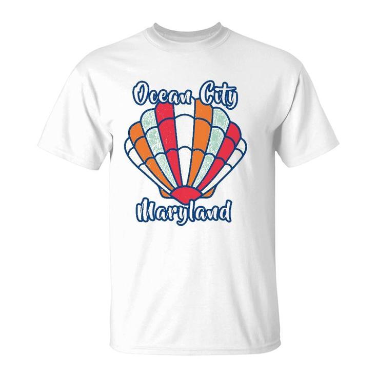 Ocean City Md Family Beach Vacation Scallop Shell T-Shirt