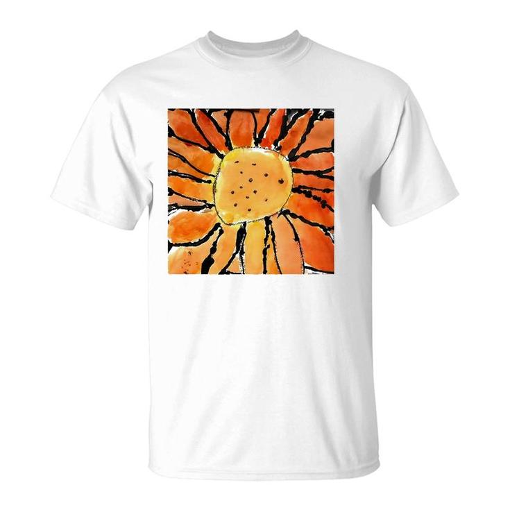 Orange Flower From A Child's Imagination T-Shirt