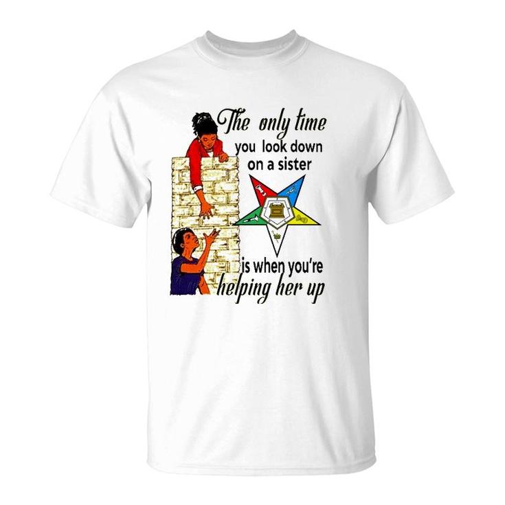 Order Of The Eastern Star Oes Ring Diva Sisters Of Color  T-Shirt