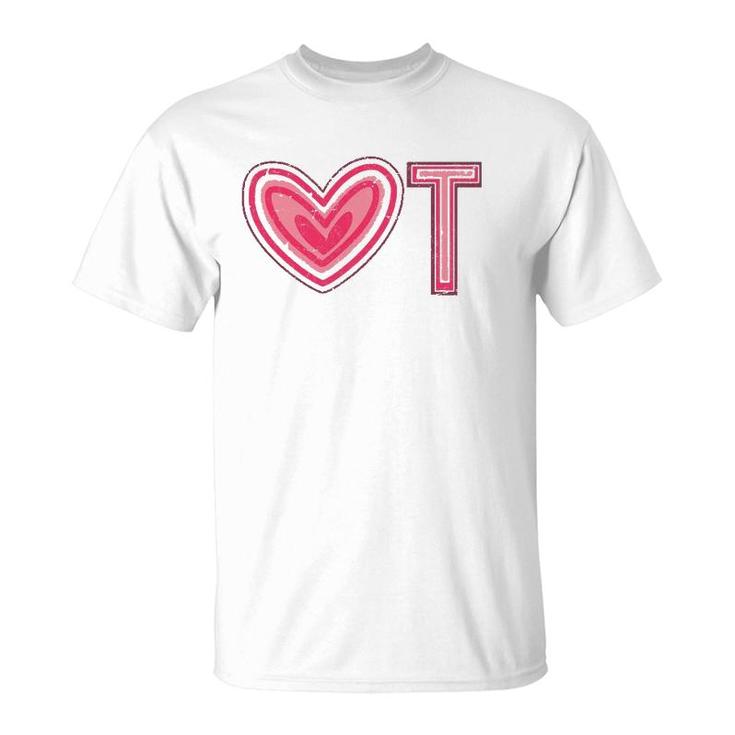 Ot Therapy Exercise Heart Occupational Therapist T-Shirt