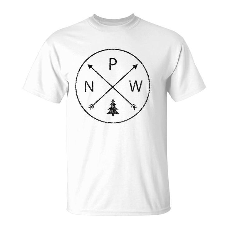 Pacific Northwest Arrows Pine Tree Pnw T-Shirt