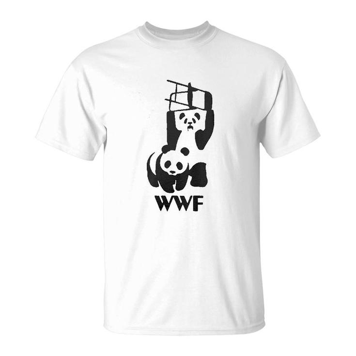 Panda Bear Wrestling Funny Panda T-Shirt