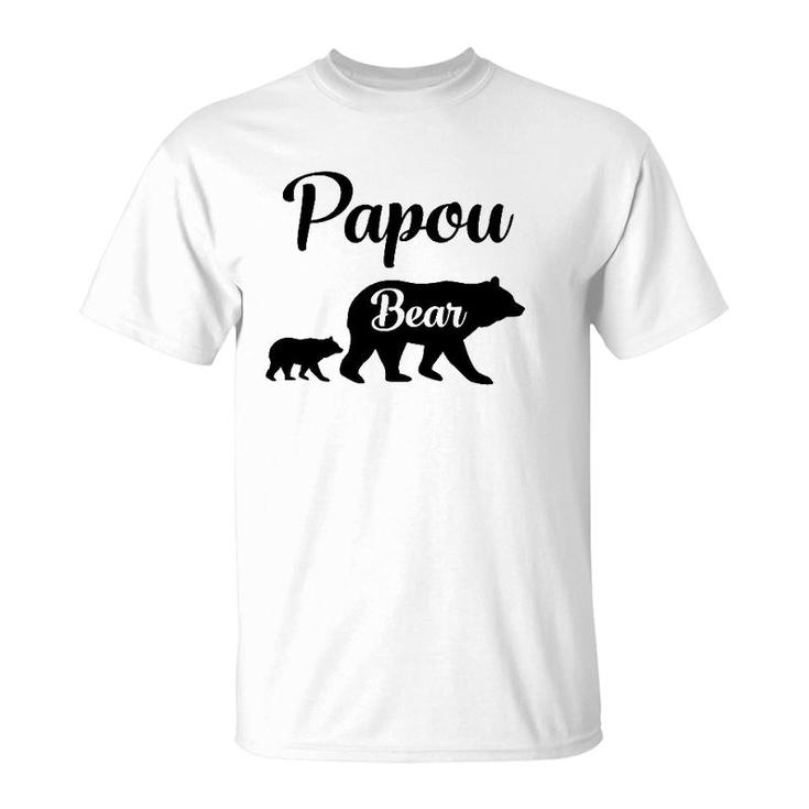 Papou Bear Gift Grandfather Grandpa T-Shirt