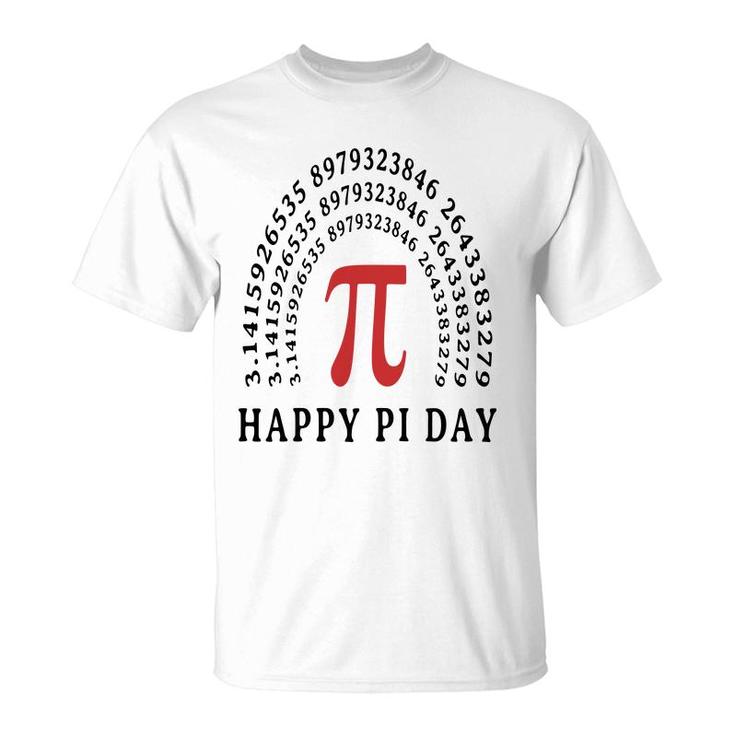 Parabol Pi Number Happy Pi Day T-shirt