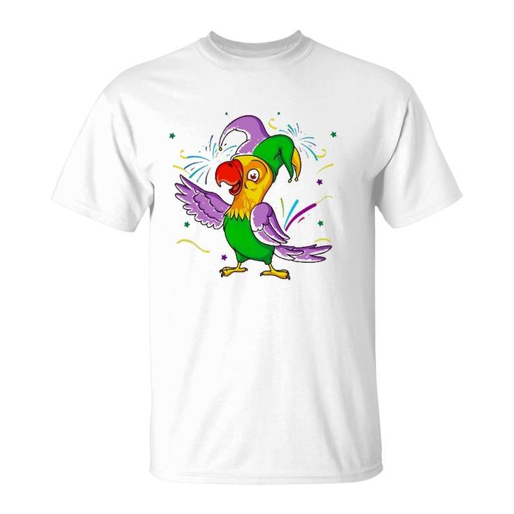 Parrot Mardi Gras Carnival Parade Bird Lover Costume T-Shirt