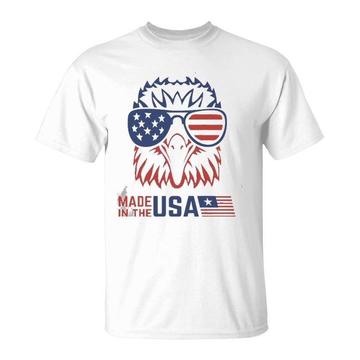 Patriotic Eagle Pride Merica America American Flag T-Shirt