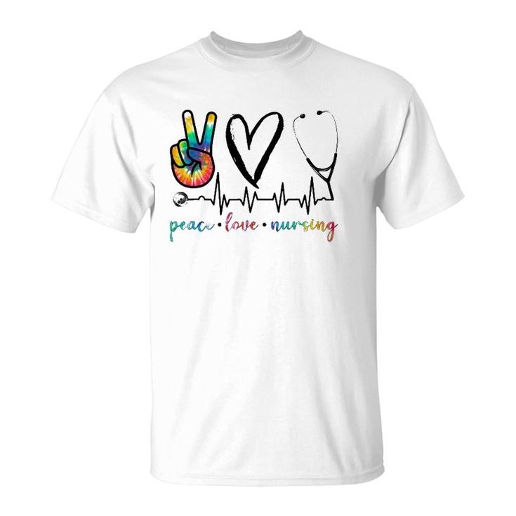 Peace Love Nurse Tie Dye T-Shirt