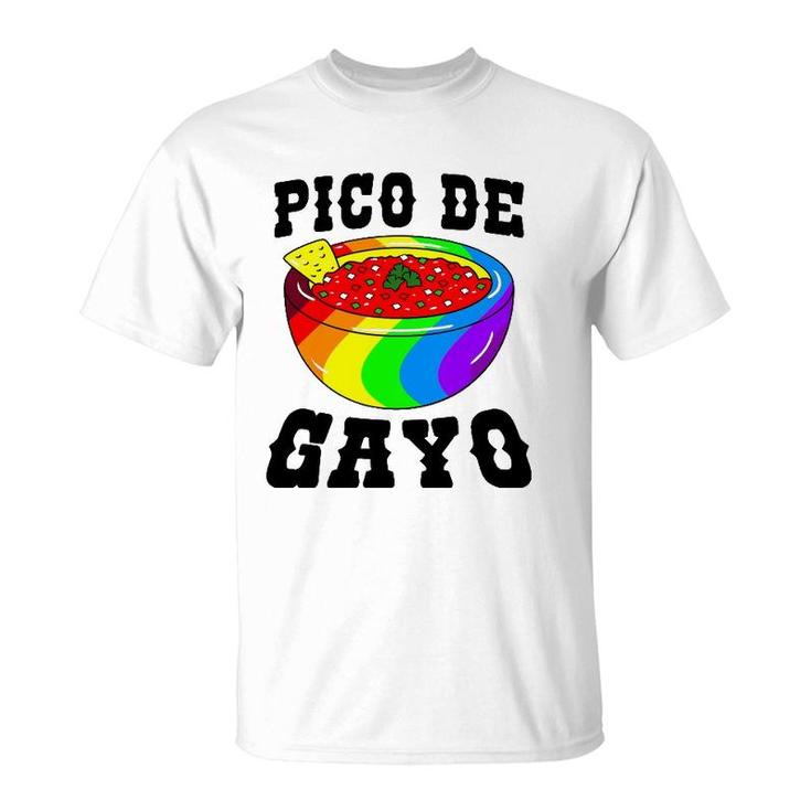 Pico De Gayo Rainbow Lgbt - Gay Pride Flag Salsa T-Shirt