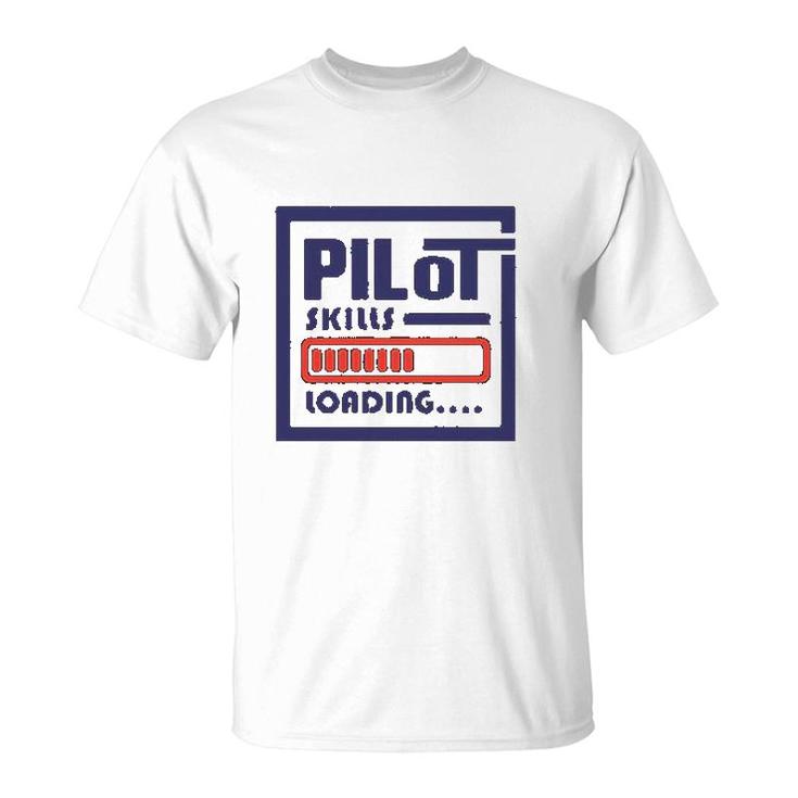 Pilot Skills Loading Airplane T-Shirt