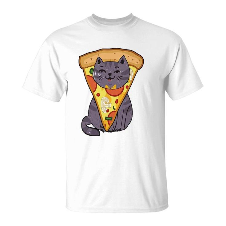 Pizza Cat Foodie Pet Lover T-Shirt
