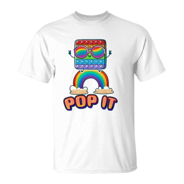 Pop It Rainbow Fidget Toy For Kids T-Shirt
