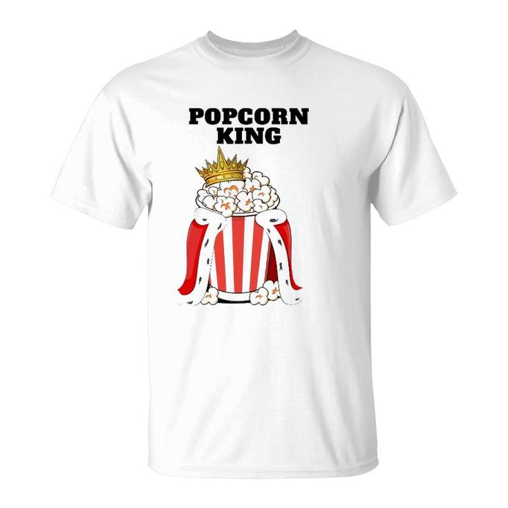 Popcorn King Mens Popcorn Lover  Cute Popcorn T-Shirt